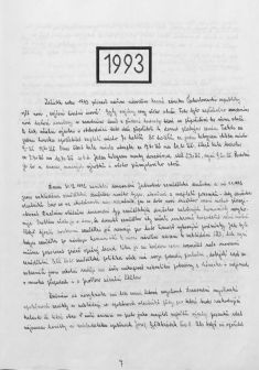 Kronika obce IV - 6.&nbsp;list Rok 1993