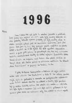 Kronika obce IV - 58.&nbsp;list ROK 1996