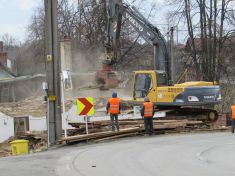 Demolice domu č.p. 77